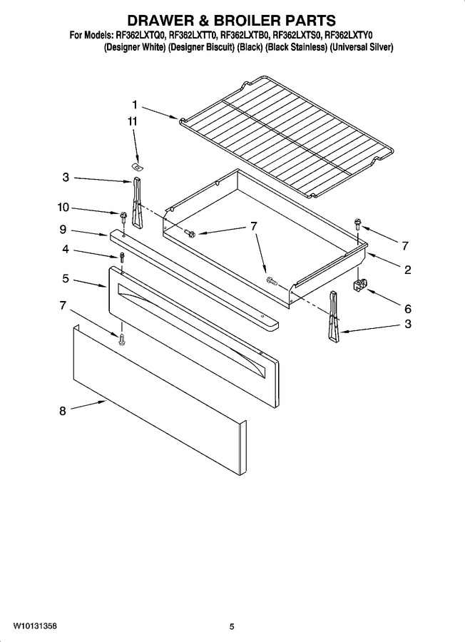 Diagram for RF362LXTY0