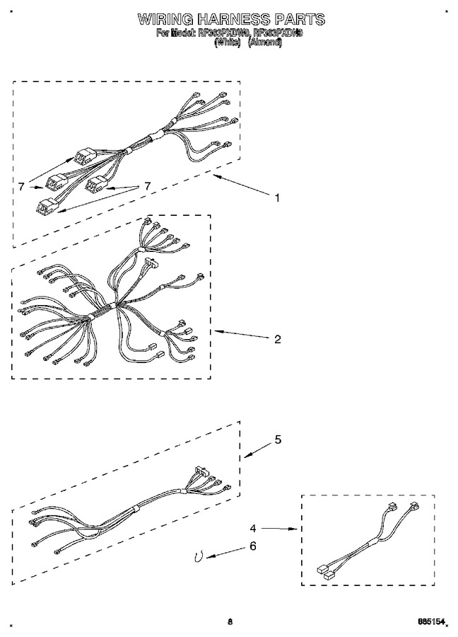 Diagram for RF363PXDW0