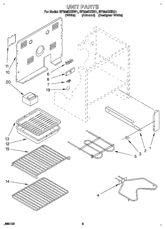 Diagram for RF364BXBW1