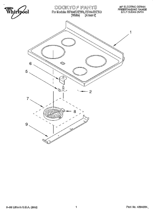 Diagram for RF364BXEN0