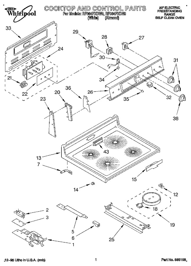 Diagram for RF364PXDW0