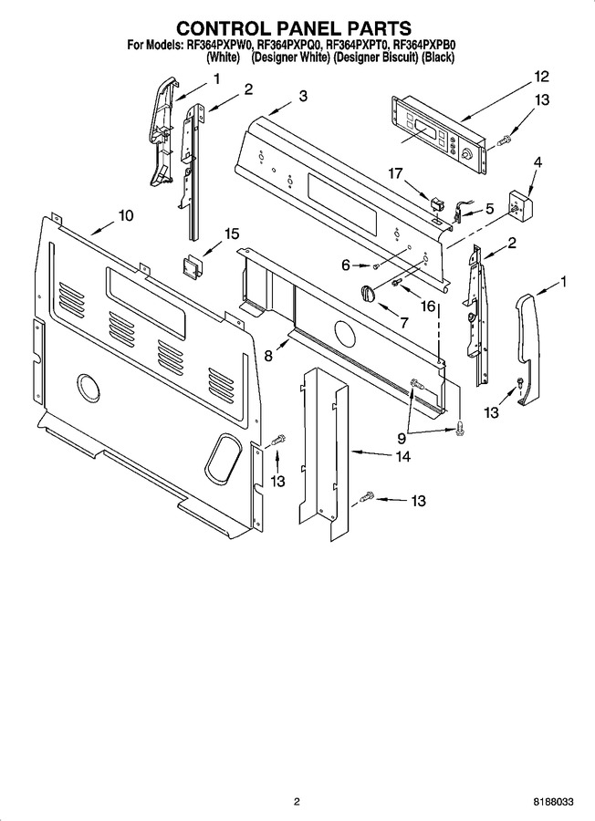 Diagram for RF364PXPW0
