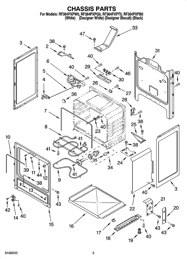 Diagram for RF364PXPW0