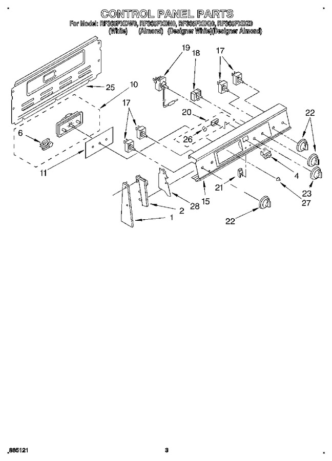 Diagram for RF365PXDN0