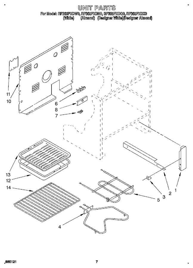 Diagram for RF365PXDN0