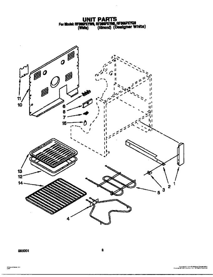 Diagram for RF365PXYN0