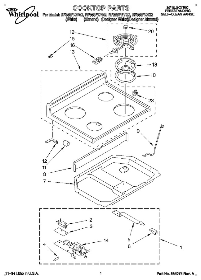 Diagram for RF365PXYZ2