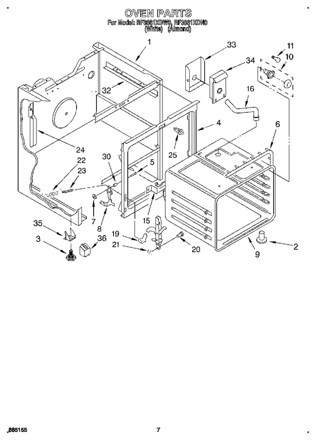 Diagram for RF3661XDN0