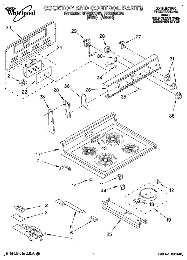 Diagram for RF366BXDN1