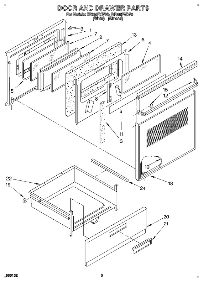 Diagram for RF366PXDW0