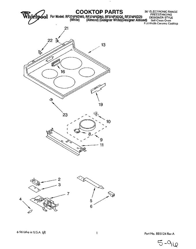 Diagram for RF374PXDQ0