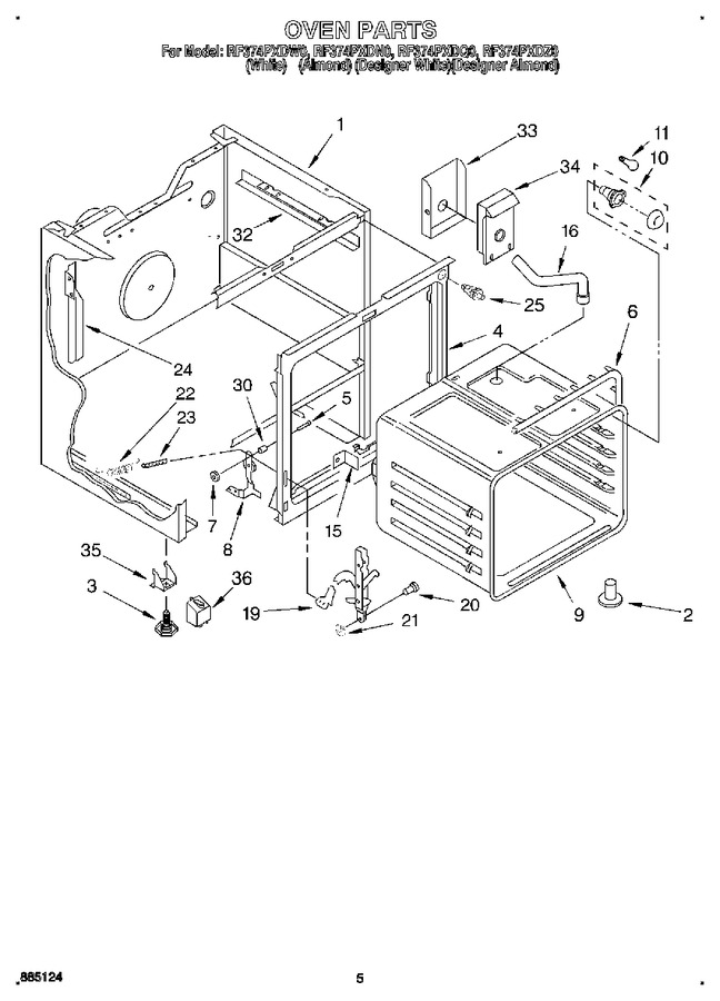 Diagram for RF374PXDZ0
