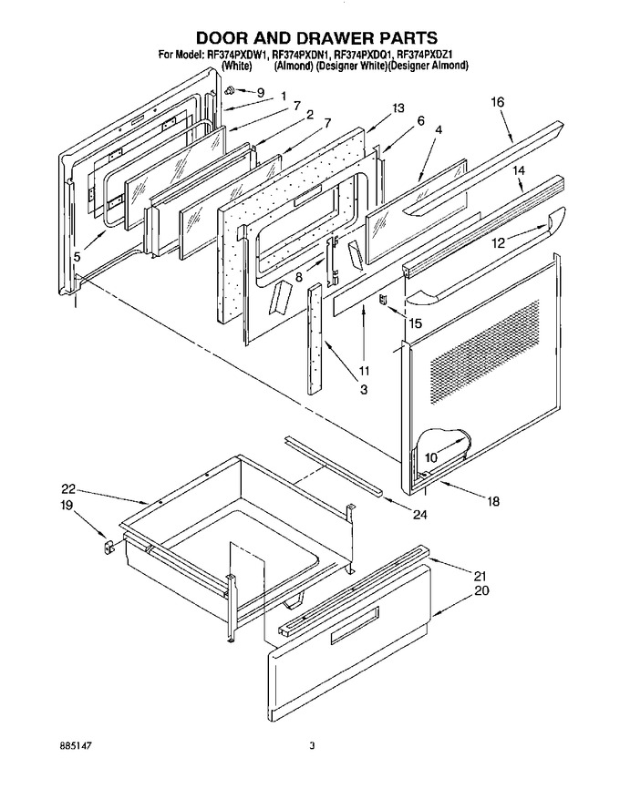 Diagram for RF374PXDN1