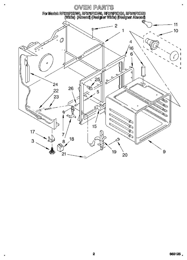 Diagram for RF375PXDN0