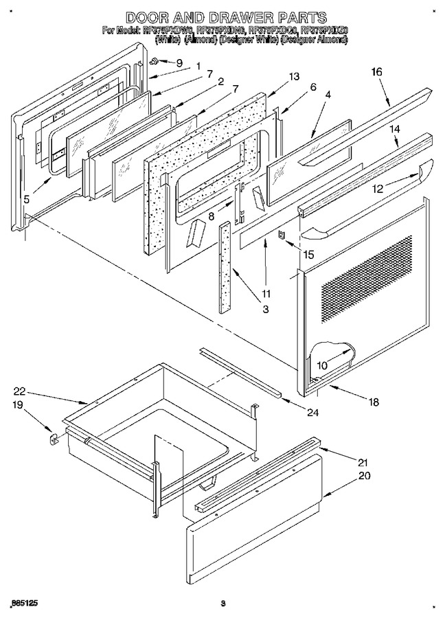 Diagram for RF375PXDQ0