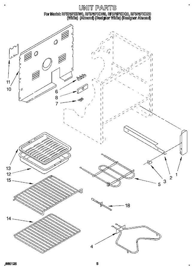 Diagram for RF375PXDN0
