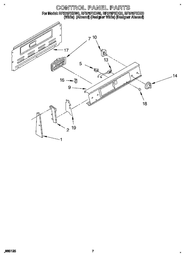 Diagram for RF375PXDN0