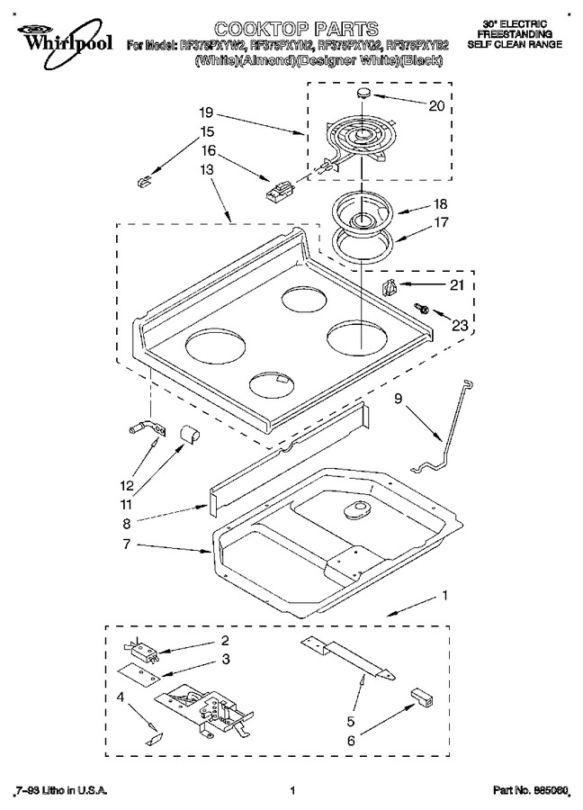Diagram for RF375PXYQ2