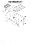 Diagram for 04 - Drawer And Broiler