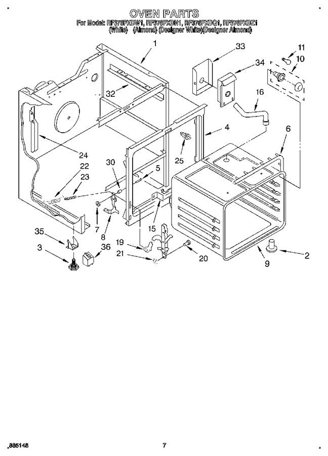 Diagram for RF376PXDW1