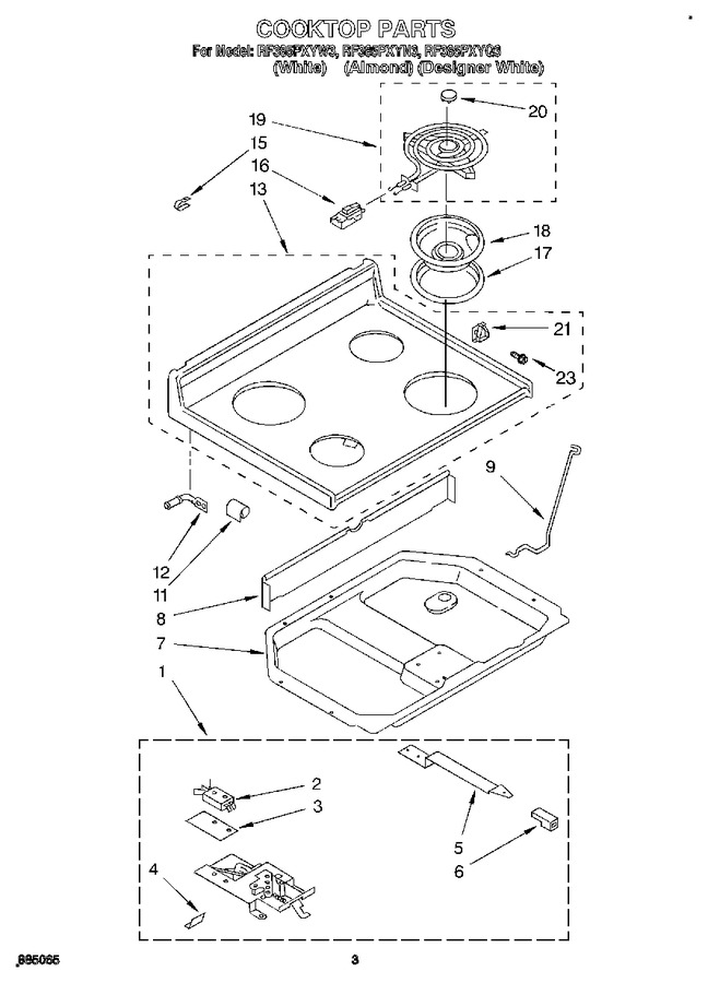 Diagram for RF385PXYW3