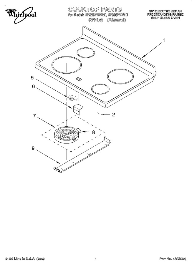 Diagram for RF386PXEW0