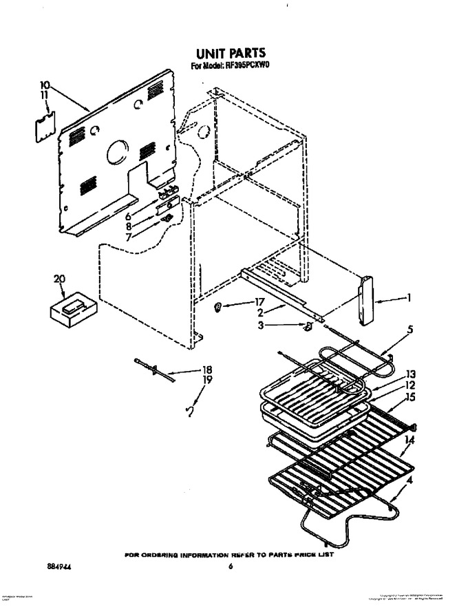Diagram for RF395PCXW0