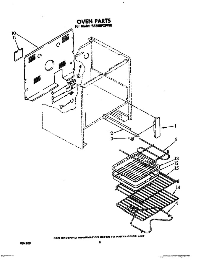 Diagram for RF395PXPW0