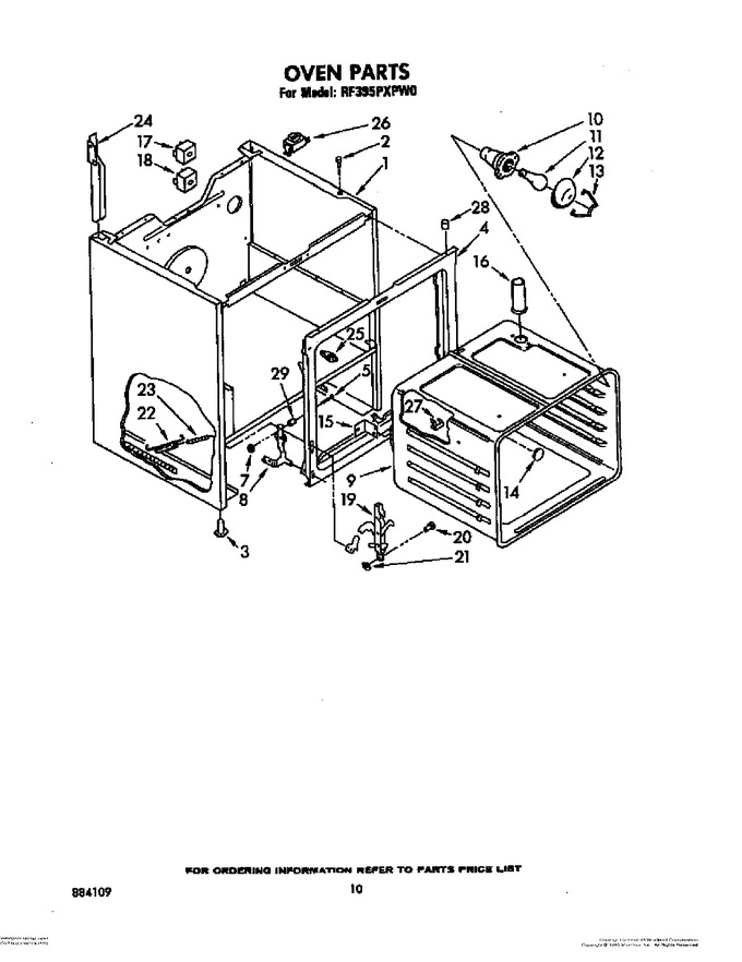 Diagram for RF395PXPW0