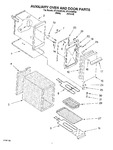 Diagram for 04 - Auxiliary Oven And Door