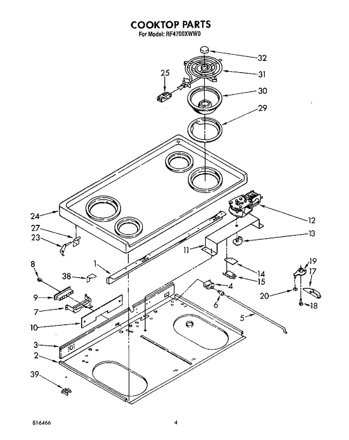 Diagram for RF4700XWN0