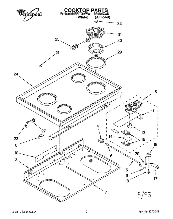 Diagram for RF4700XWW1