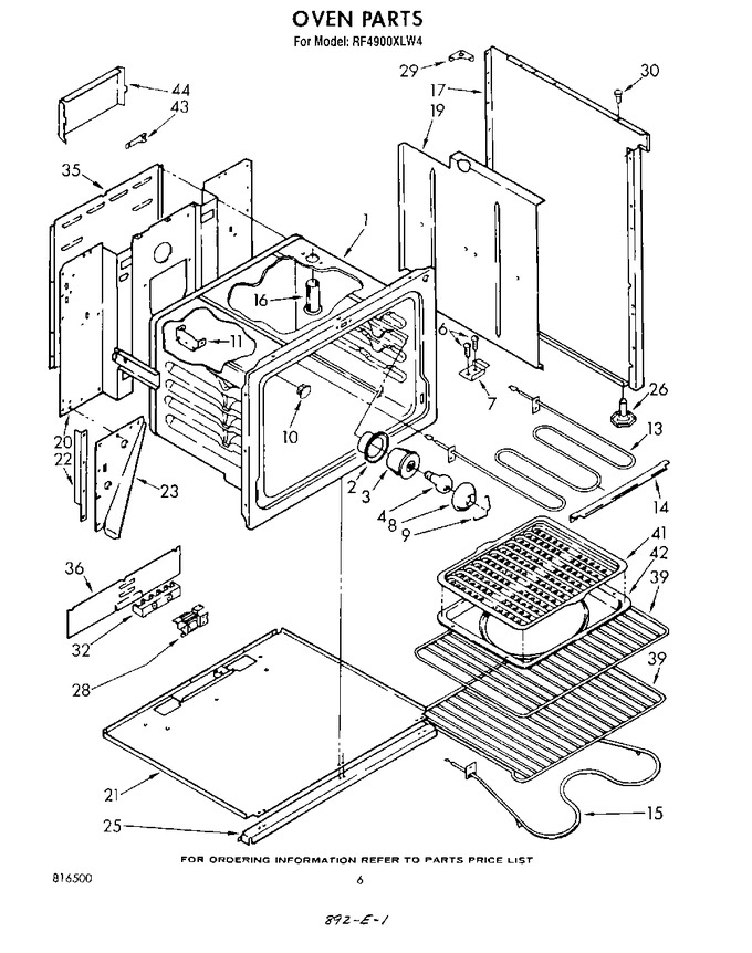 Diagram for RF4900XLW4