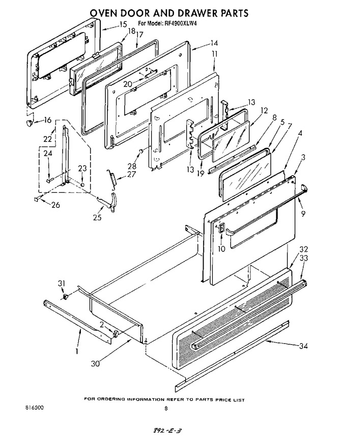 Diagram for RF4900XLW4