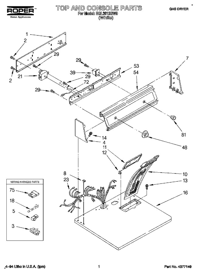 Diagram for RGL3612BW0