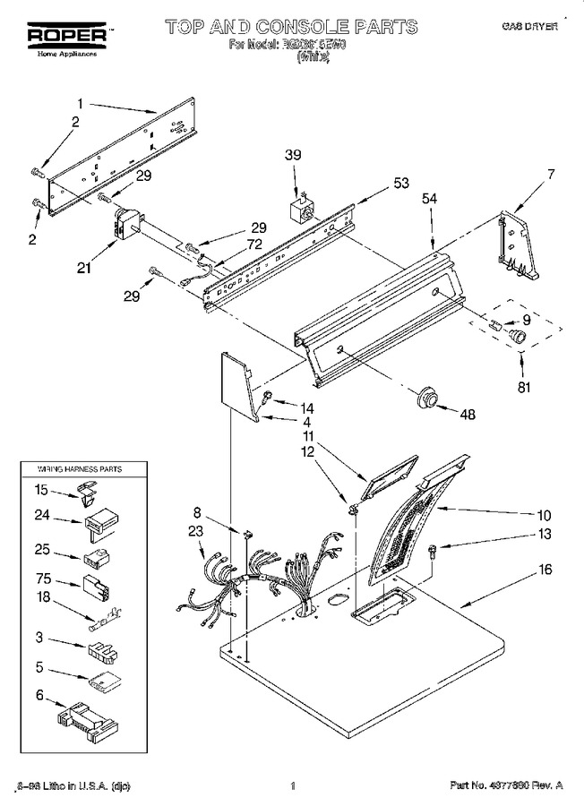 Diagram for RGX3615EW0