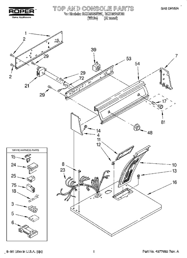 Diagram for RGX4625EW0