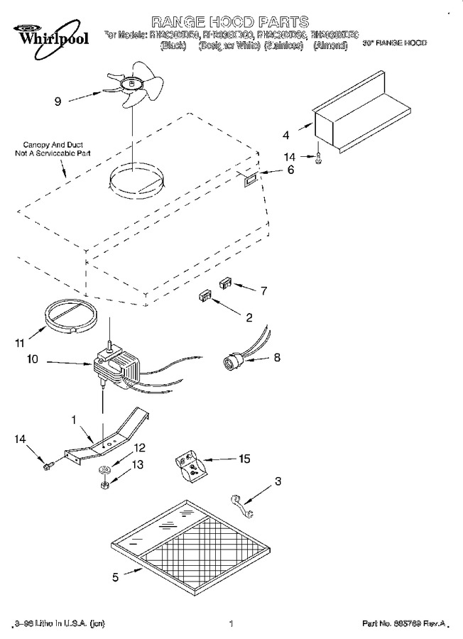 Diagram for RH2030XDZ0
