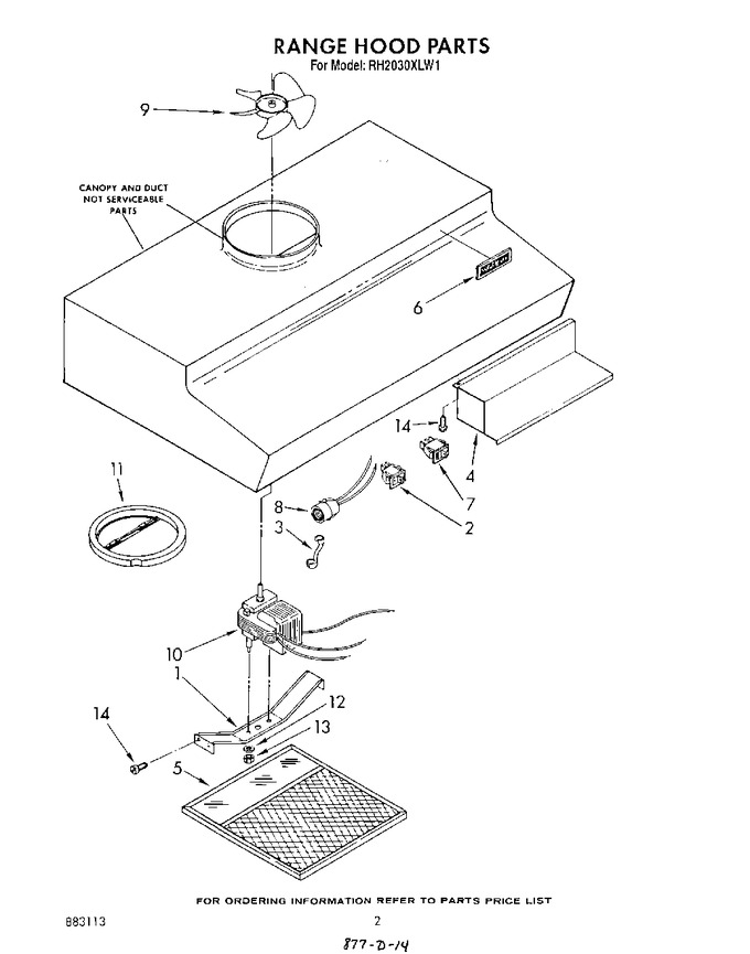 Diagram for RH2030XLW1