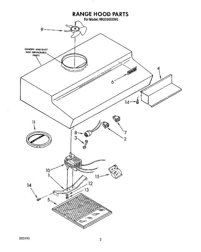 Diagram for RH2036XXN0