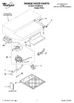 Diagram for 01 - Range Hood Parts