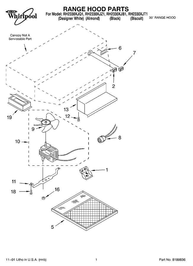 Diagram for RH2330XJQ1