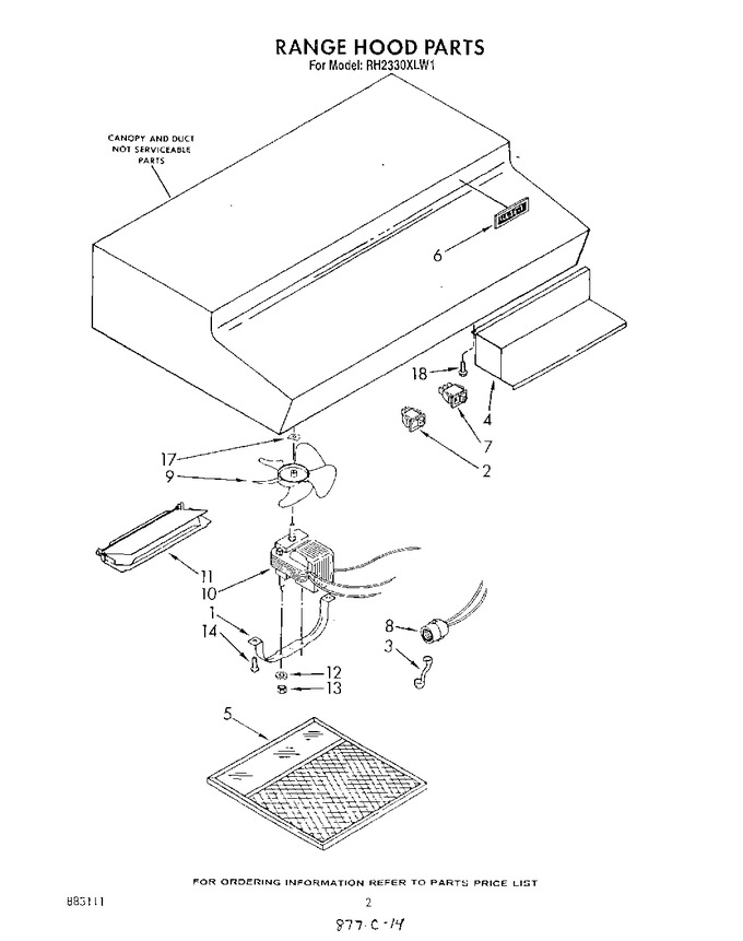 Diagram for RH2330XLW1