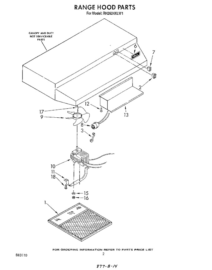 Diagram for RH2624XLW1