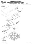 Diagram for 01 - Range Hood Parts