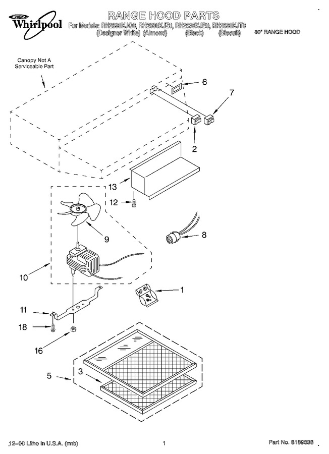 Diagram for RH2630XJZ0