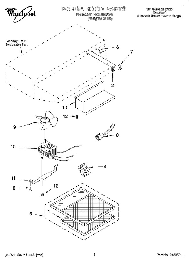 Diagram for RH2636XDQ0