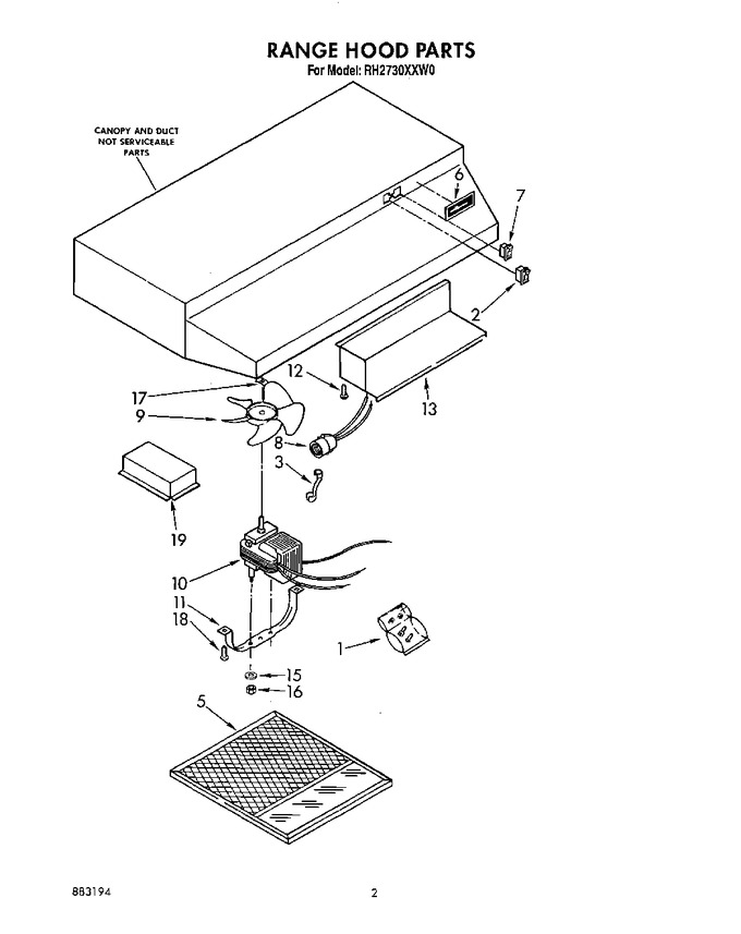 Diagram for RH2730XXN0