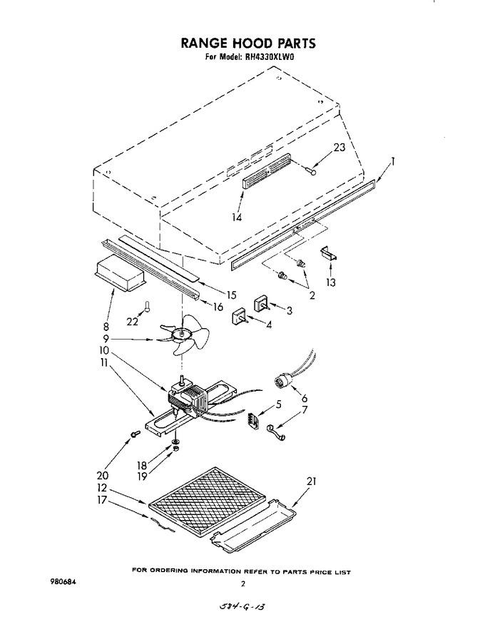 Diagram for RH4330XLW0