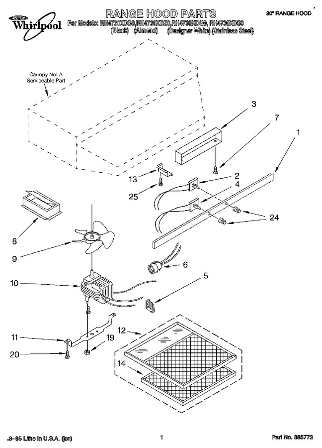 Diagram for RH4730XDS0